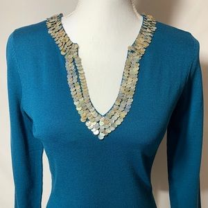 I.N.C new with tags Small Turquoise Top with Nacal